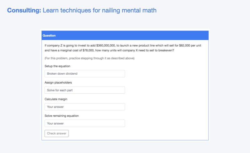 Learn mental math for interview